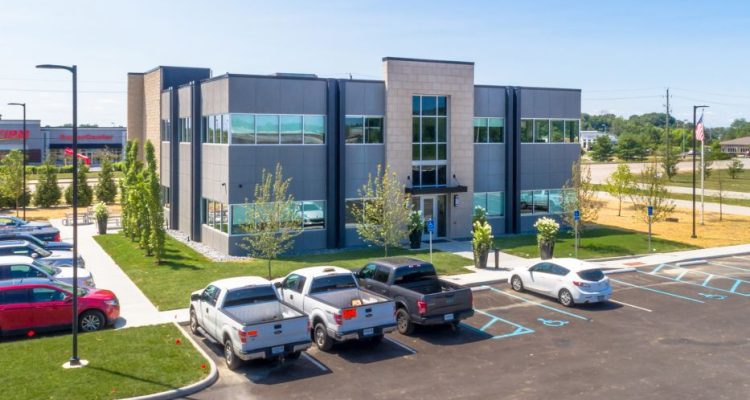 Holladay Construction Group built the new headquarters in Indianapolis for the James H Drew Corporation